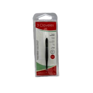 3 CLAVELES PINZA NEGRA CANGREJO 8CM