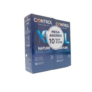 CONTROL NATURE XL PRESERVATIVOS 12 + 12 UNIDADES PACK AHORRO