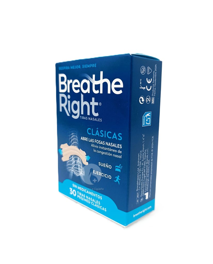 BREATHE RIGHT TIRA ADH NASAL 30 UNIDADES TALLA PEQUEÑA-MEDIANA