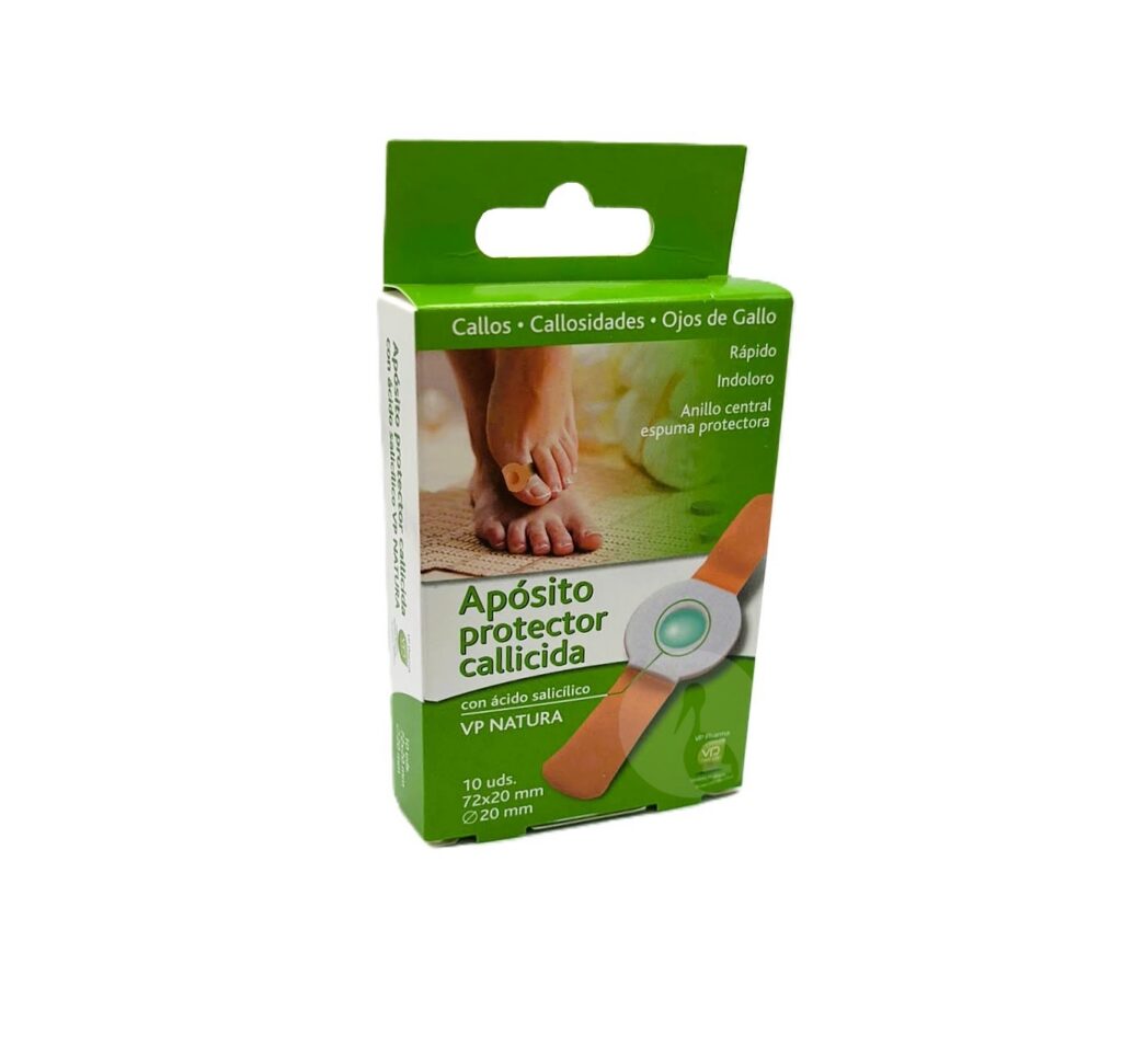 APOSITO PROTECTOR CALLICIDA CON ACIDO SALICILICO VP NATURA 10 UNIDADES 72 MM X 20 MM APOSITO PROTECTOR CALLICIDA CON ACIDO SALICILICO VP NATURA 10 UNIDADES 72 MM X 20 MM