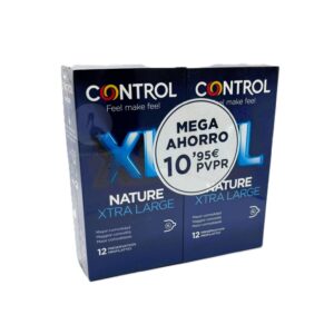 CONTROL NATURE XL PRESERVATIVOS 12 + 12 UNIDADES PACK AHORRO