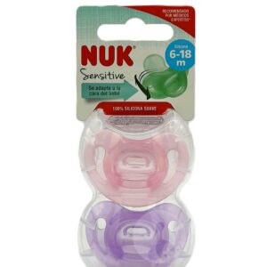 CHUPETE SILICONA NUK SENSITIVE 6 – 18 MESES 2 UNIDADES CHUPETE SILICONA NUK SENSITIVE 6 – 18 MESES 2 UNIDADES