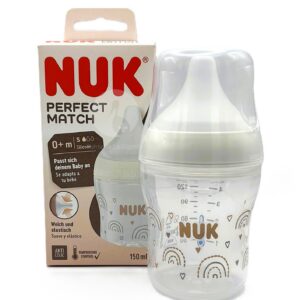 BIBERON PP SILICONA NUK PERFECT MATCH FLUJO S 1 UNIDAD 150 ML ARCOIRIS BIBERON PP SILICONA NUK PERFECT MATCH FLUJO S 1 UNIDAD 150 ML ARCOIRIS