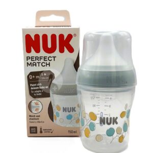 BIBERON PP SILICONA NUK PERFECT MATCH FLUJO S 1 UNIDAD 150 ML ALGODON BIBERON PP SILICONA NUK PERFECT MATCH FLUJO S 1 UNIDAD 150 ML ALGODON