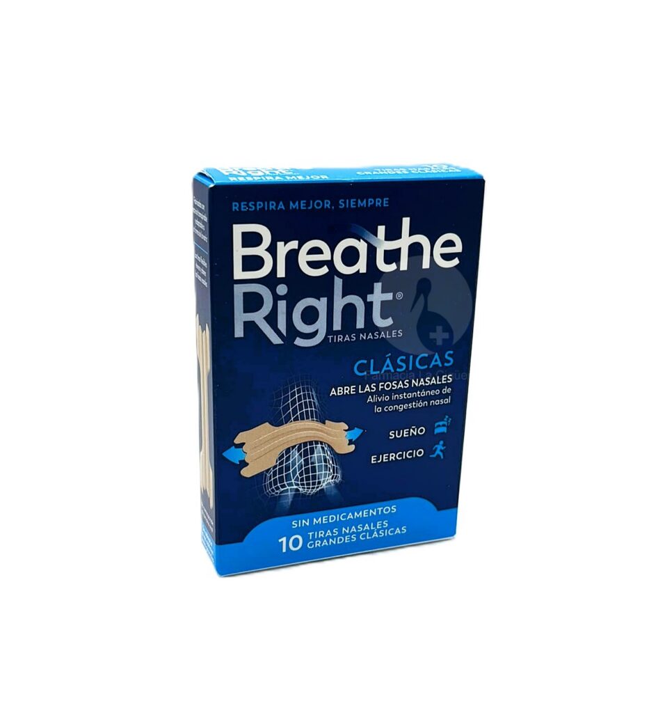 BREATHE RIGHT CLASICAS TIRA ADH NASAL 10 UNIDADES