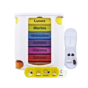 ACOFAR PASTILLERO SEMANAL CON CORTADOR 1 UNIDAD