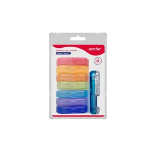 ACOFAR PASTILLERO SEMANAL CON CORTADOR COMPACTO 1 UNIDAD