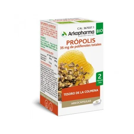 ARKOCAPSULAS PROPOLIS BIO 40 CAPSULAS