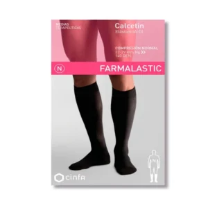 CALCETIN (A-D) COMPRESION NORMAL FARMALASTIC 2 UNIDADES TALLA GRANDE COLOR NEGRO