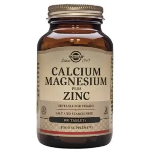 CALCIO MAGNESIO PLUS ZINC 100 CMP SOLGAR