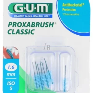 CEPILLO INTERDENTAL RECAMBIO GUM 614 PROXABRUSH 1.6 CONICO 8 UNIDADES