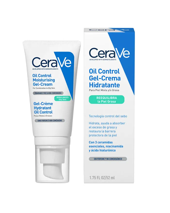 CERAVE PACK LIMPIADOR ESPUMOSO+GEL-CREMA OIL CONTROL HIDRATANTE