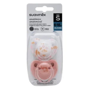 CHUPETE SILICONA ANATOMICO SUAVINEX CLASICO 6 – 18 MESES 2 UNIDADES