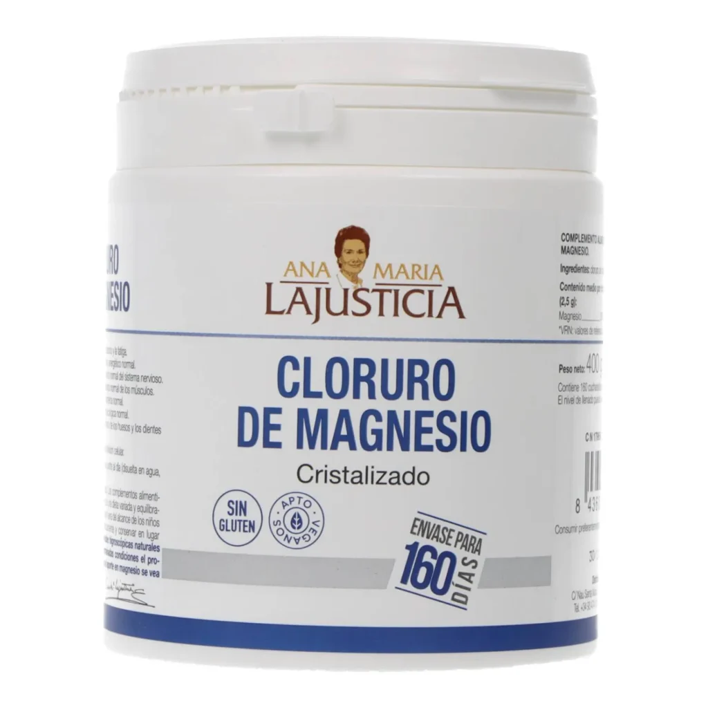 CLORURO DE MAGNESIO CRISTALIZADO ANA MARIA LAJUSTICIA 1 BOTE 400 G