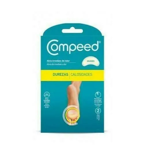 COMPEED DUREZAS HIDROCOLOIDE TALLA GRANDE 2 UNIDADES COMPEED DUREZAS HIDROCOLOIDE TALLA GRANDE 2 UNIDADES