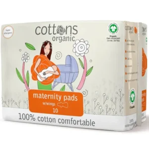 COMPRESAS HIGIENICAS FEMENINAS COTTONS MATERNIDAD 10 UNIDADES