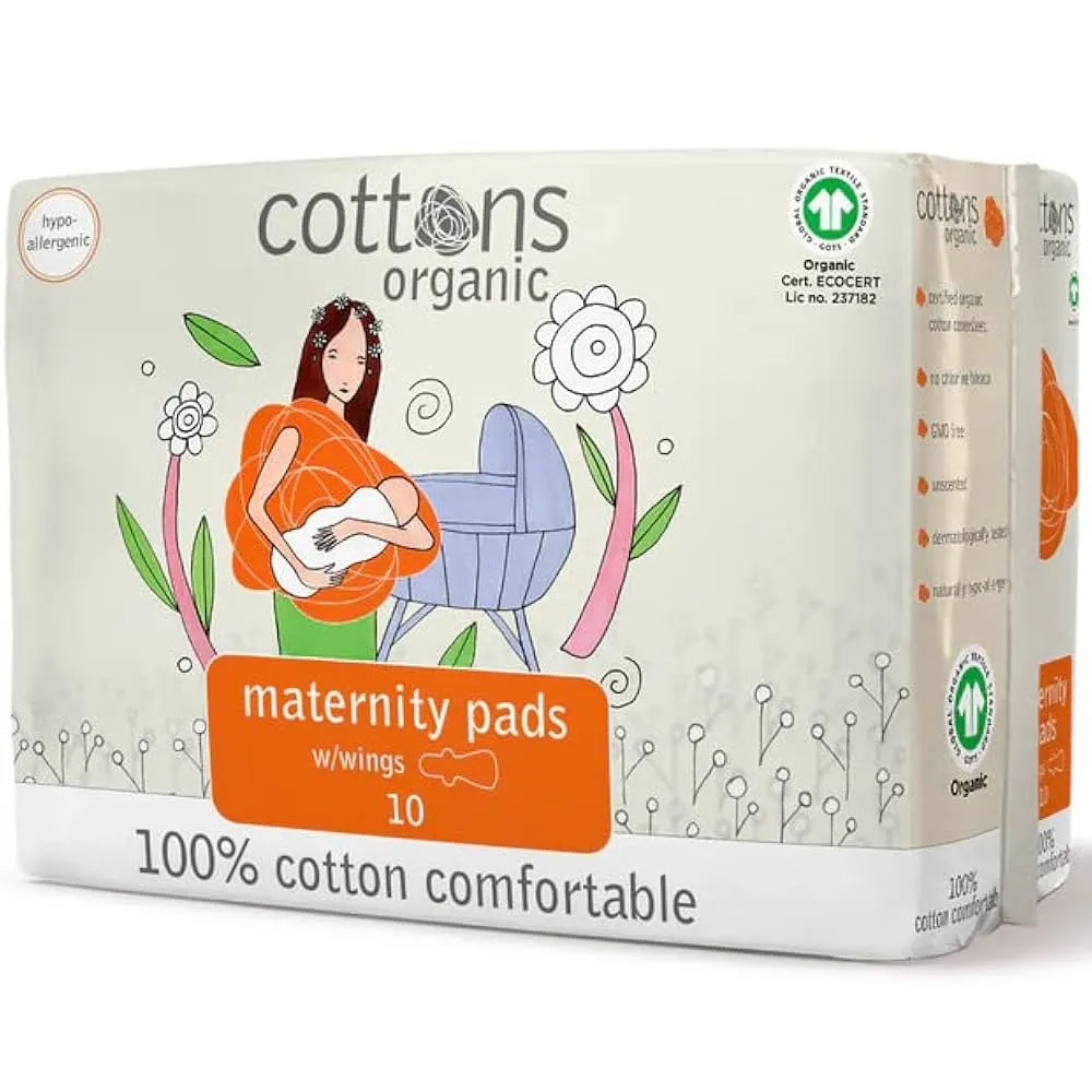 COMPRESAS HIGIENICAS FEMENINAS COTTONS MATERNIDAD 10 UNIDADES COMPRESAS HIGIENICAS FEMENINAS COTTONS MATERNIDAD 10 UNIDADES