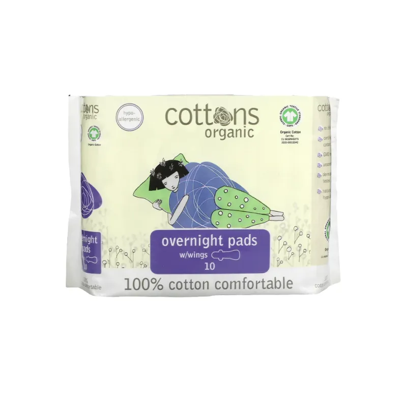 COMPRESAS HIGIENICAS FEMENINAS COTTONS NOCHE 10 UNIDADES COMPRESAS HIGIENICAS FEMENINAS COTTONS NOCHE 10 UNIDADES