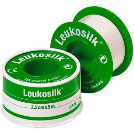 ESPARADRAPO HIPOALERGICO LEUKOSILK 1 UNIDAD 5 M X 2,5 CM ESPARADRAPO HIPOALERGICO LEUKOSILK 1 UNIDAD 5 M X 2,5 CM