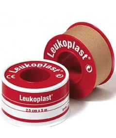 ESPARADRAPO LEUKOPLAST 1 UNIDAD 5 M X 5 CM COLOR CARNE