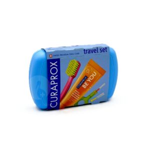CURAPROX KIT VIAJE CEPILLO +PASTA DE 10ML SABOR PEACH +APRICOT