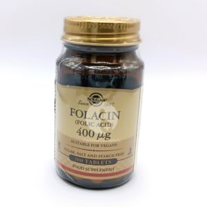 SOLGAR ACIDO FOLICO 400MCG 100 COMP FOLACIN