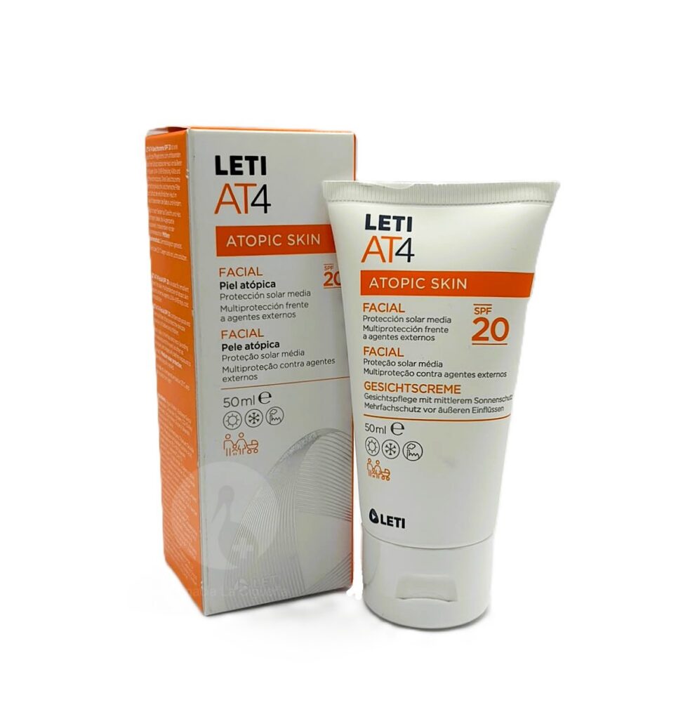 LETI AT4 CREMA FACIAL SPF 20 CREMA 1 TUBO 50 ML LETI AT4 CREMA FACIAL SPF 20 CREMA 1 TUBO 50 ML