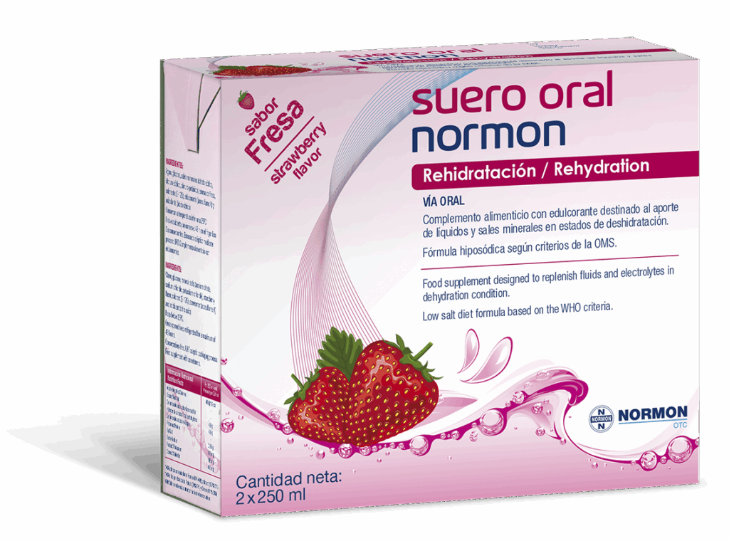 SUERO ORAL NORMON PACK 2 BRIKS 250 ML SABOR FRESA SUERO ORAL NORMON PACK 2 BRIKS 250 ML SABOR FRESA