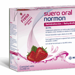 SUERO ORAL NORMON PACK 2 BRIKS 250 ML SABOR FRESA