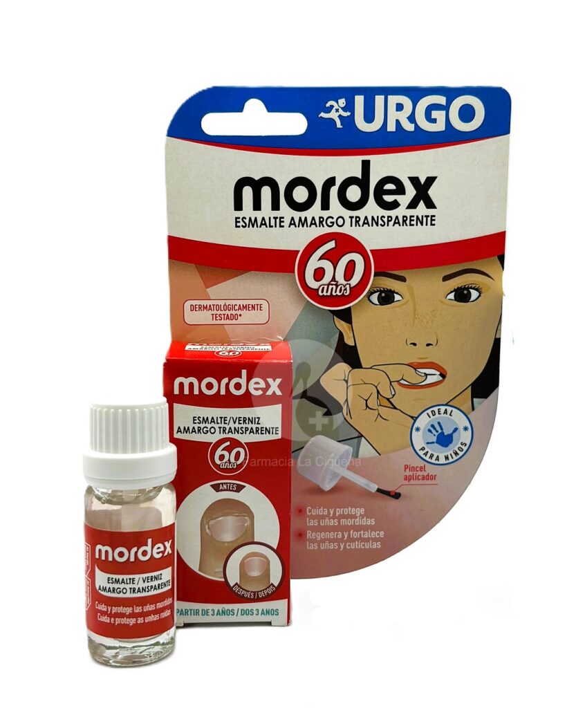MORDEX ESMALTE AMARGO TRANSPARENTE 1 ENVASE 9 ML CON PINCEL MORDEX ESMALTE AMARGO TRANSPARENTE 1 ENVASE 9 ML CON PINCEL