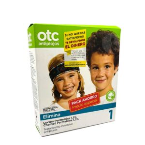 OTC ANTIPIOJOS PACK PERMETRINA 1.5% 1 ENVASE 100 ML LOCION + 1 ENVASE 125 ML CHAMPU