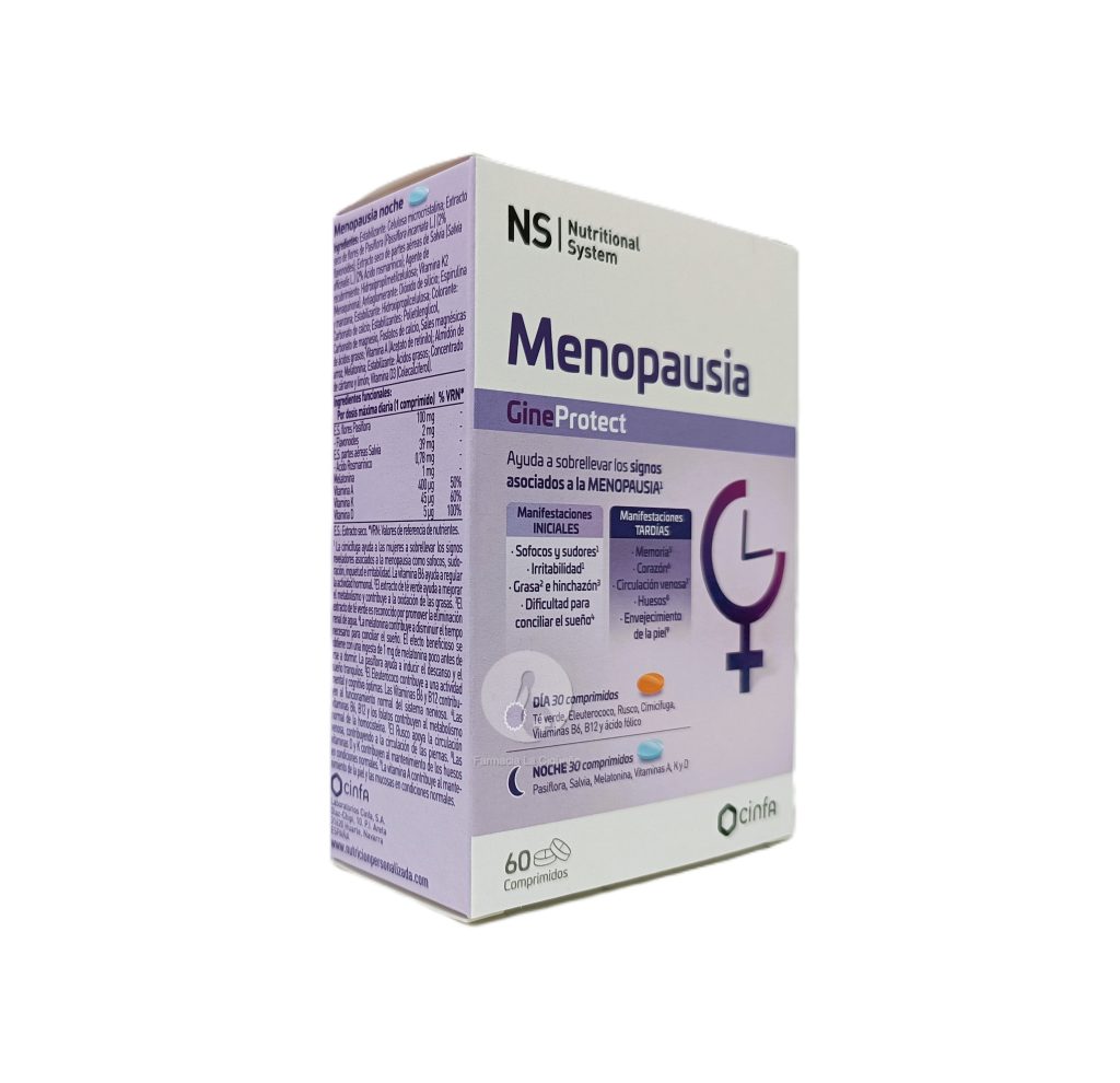 NS GINEPROTECT MENOPAUSIA DIA Y NOCHE 60 COMPRIMIDOS CINFA NS GINEPROTECT MENOPAUSIA DIA Y NOCHE 60 COMPRIMIDOS CINFA