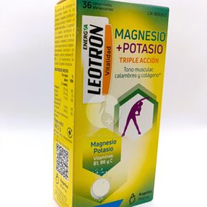 LEOTRON MAGNESIO + POTASIO 36 COMPRIMIDOS EFERVESCENTES SABOR NARANJA