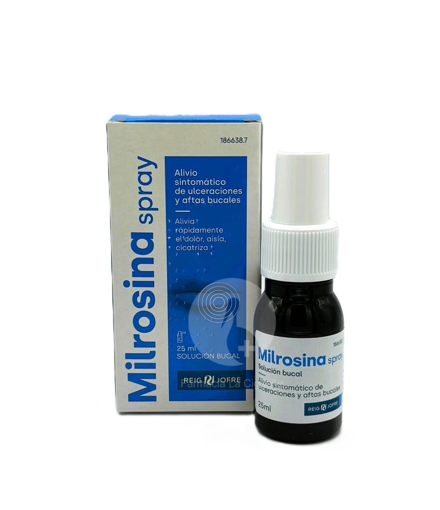 MILROSINA SPRAY SOLUCION BUCAL 1 FRASCO 25 ML