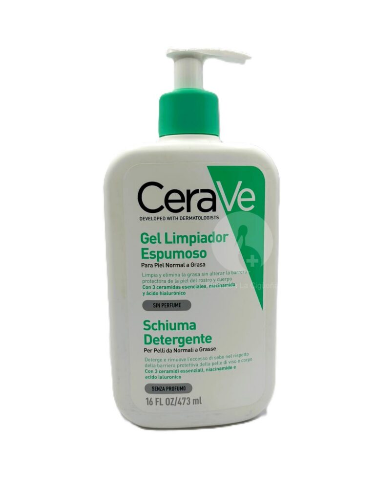 GEL LIMPIADOR ESPUMOSO CERAVE 1 ENVASE 473 ML GEL LIMPIADOR ESPUMOSO CERAVE 1 ENVASE 473 ML