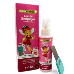 NOSA ATTACK LOCION 5% DIMETICONA ANTIPIOJOS 1 ENVASE 100 ML AROMA FRESA
