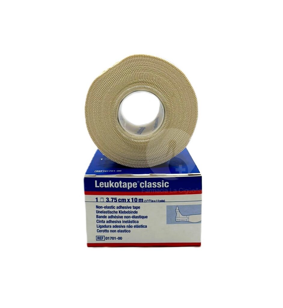 VENDA DE INMOVILIZACION INELASTICA LEUKOTAPE RIGIDA 1 UNIDAD 10 M X 3,8 CM VENDA DE INMOVILIZACION INELASTICA LEUKOTAPE RIGIDA 1 UNIDAD 10 M X 3,8 CM