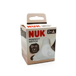 TETINA SILICONA ANTICOLICO NUK PERFECT MATCH FLUJO S 2 UNIDADES