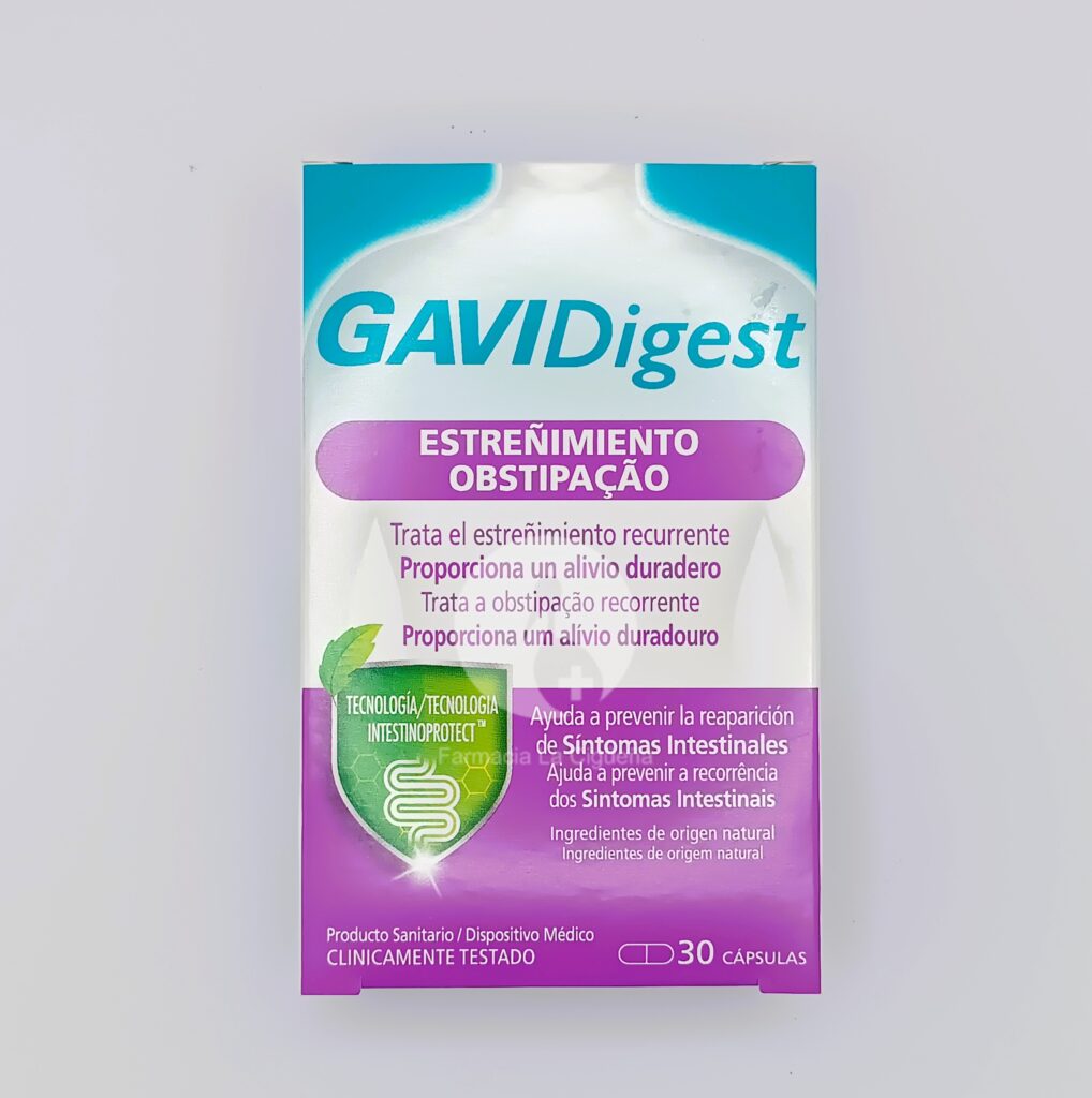 GAVIDIGEST ESTREÑIMIENTO 30 CAPSULAS GAVIDIGEST ESTREÑIMIENTO 30 CAPSULAS