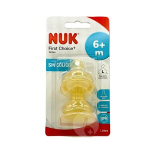 TETINA FC LATEX ALIMENTO ANTICOLICO NUK FIRST CHOICE TALLA 2 L 2 UNIDADES TETINA FC LATEX ALIMENTO ANTICOLICO NUK FIRST CHOICE TALLA 2 L 2 UNIDADES