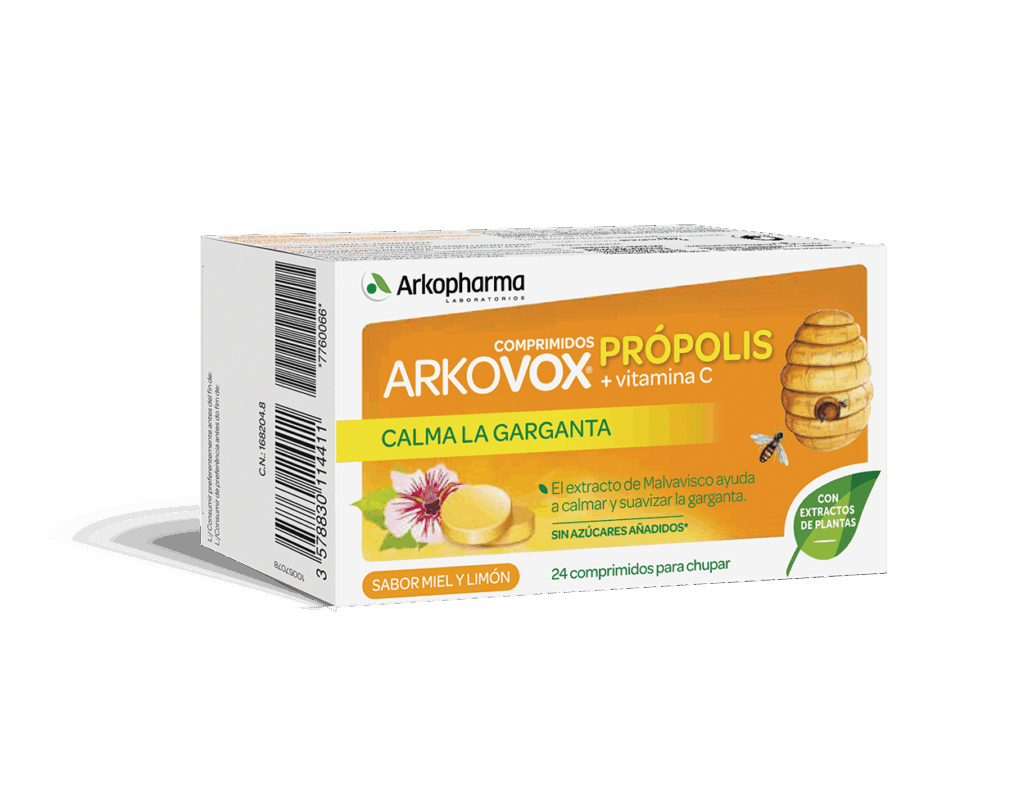 ARKOVOX PROPOLIS + VITAMINA C 20 COMPRIMIDOS SABOR MIEL Y LIMON