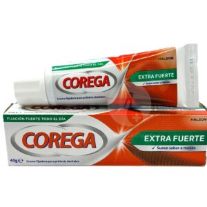 COREGA CREMA EXTRA FUERTE ADHESIVO PROTESIS DENTAL 1 TUBO 40 G SABOR MENTA