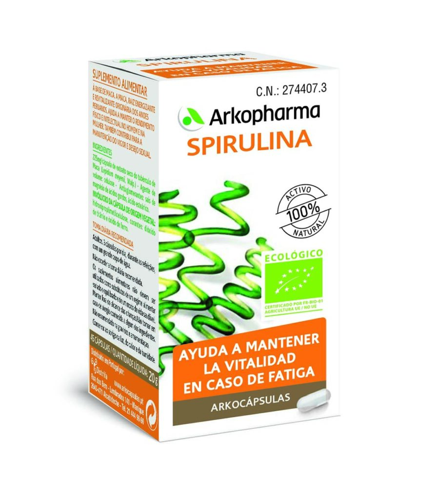 ARKOCAPSULAS SPIRULINA BIO 45 CAPSULAS ARKOCAPSULAS SPIRULINA BIO 45 CAPSULAS