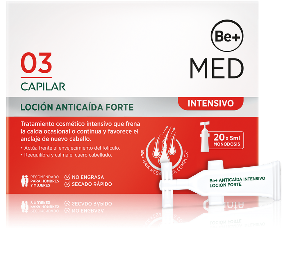 BE+ MED CAPILAR LOCION ANTICAIDA FORTE 20 UNIDADES 5 ML