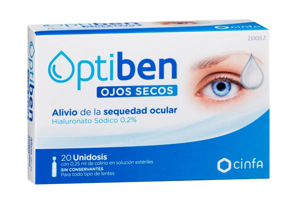 OPTIBEN OJOS SECOS 20 AMPOLLAS UNIDOSIS 0,25 ML OPTIBEN OJOS SECOS 20 AMPOLLAS UNIDOSIS 0,25 ML