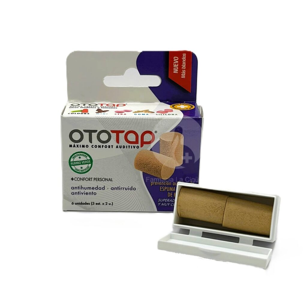 TAPONES OIDOS GOMAESPUMA OTOTAP 6 UNIDADES TAPONES OIDOS GOMAESPUMA OTOTAP 6 UNIDADES