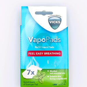 VAPOPADS VICKS MENTOL 7 RECARGAS PERFUMADAS CON MENTOL