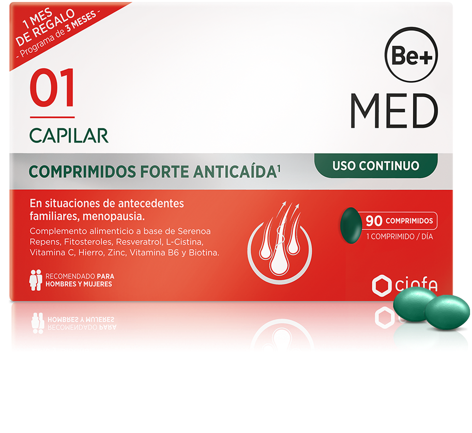 BE+ MED CAPILAR USO CONTINUO FORTE 90 COMPRIMIDOS