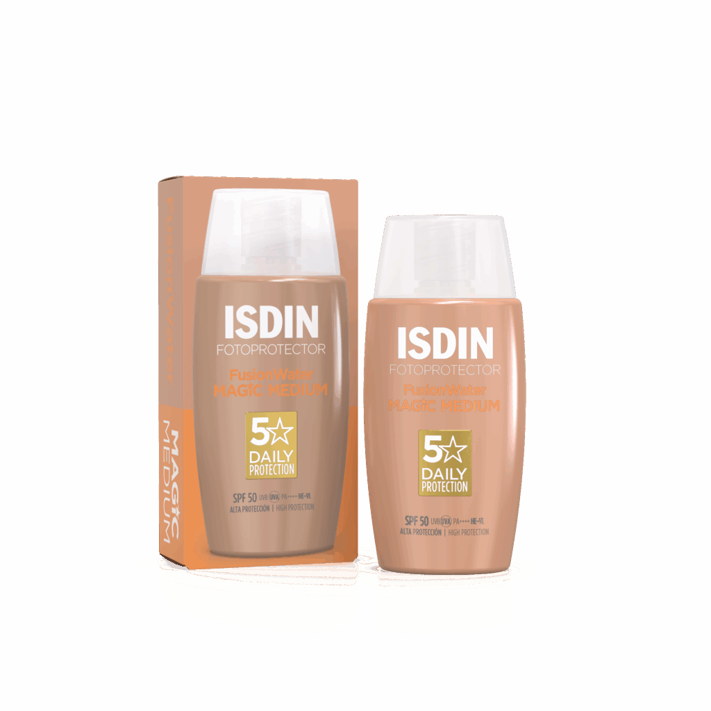 ISDIN FOTOPROTECTOR FUSION WATER MAGIC 1 FRASCO 50 ML COLOR MEDIUM ISDIN FOTOPROTECTOR FUSION WATER MAGIC 1 FRASCO 50 ML COLOR MEDIUM
