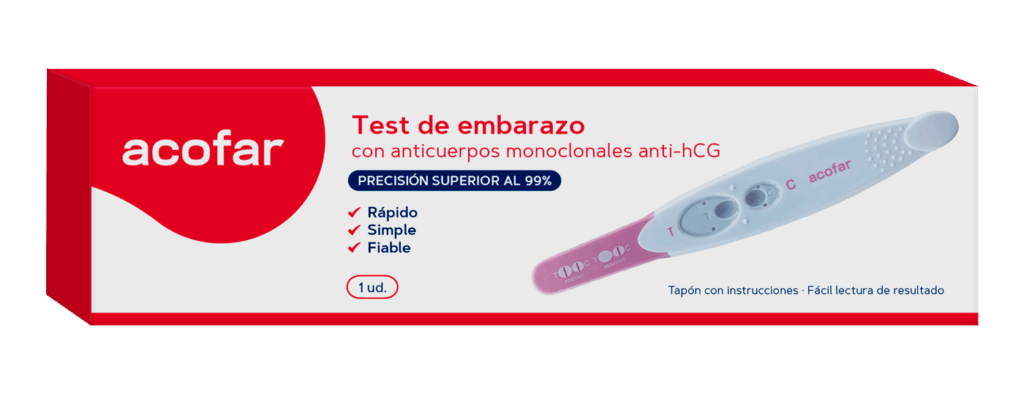 TEST DE EMBARAZO ACOFAR 1 UNIDAD TEST DE EMBARAZO ACOFAR 1 UNIDAD